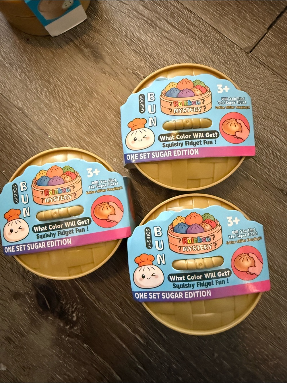 Bun Squishy Fidget Toy - Rainbow Mystery Sugar Edition